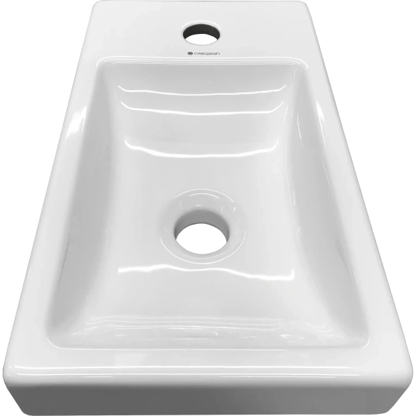 Мебельная раковина Domino Iceberg Creasan Nova CS1002U 40 см белый глянцевый