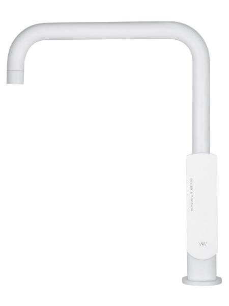 Смеситель для кухонной мойки Wonzon & Woghand WW-L1006-MW белый матовый