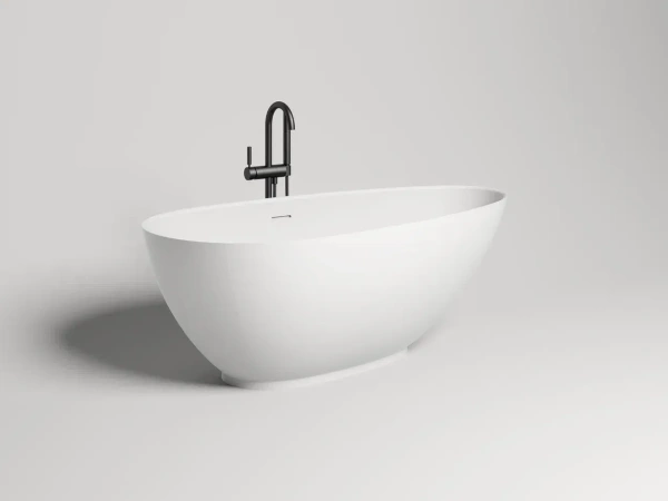 Ванна из искусственного камня Salini Paola 170x85 101512SM белая матовая отдельно стоящая