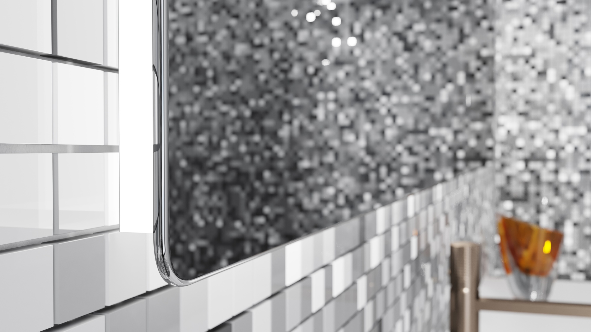 Зеркало Salini Ombra 100x100 27M2.1000 с LED подсветкой
