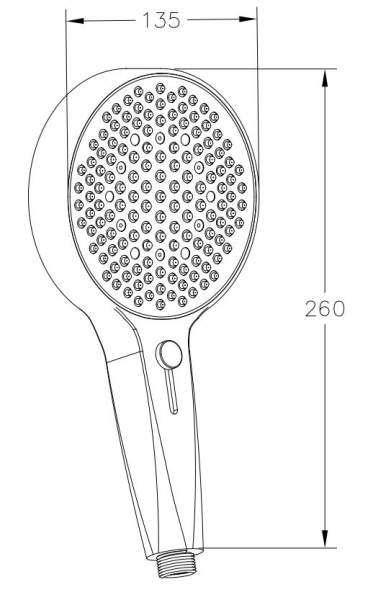 Душевая лейка Esko SPL135SL хром