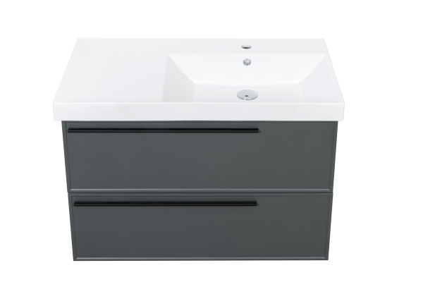 Тумба под раковину LaFenice Elba FNC-01-ELB-G-90-2 90 см серая матовая