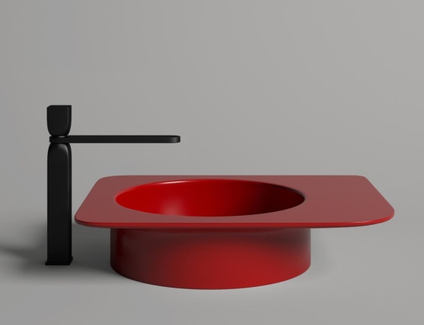 Раковина напольная Salini Ninfea 01 130221MF 45 см окрашивание по RAL Classic матовая