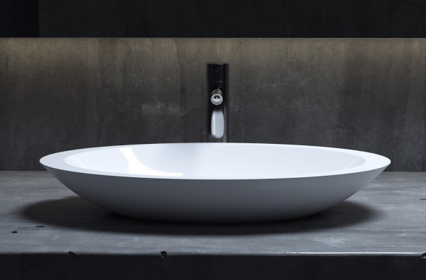 Накладная раковина Salini Callista 02 1101202SM 35 см белая матовая