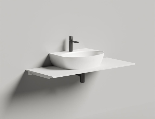 Накладная раковина Salini Alda Wall 02 140322M 45 см белая матовая