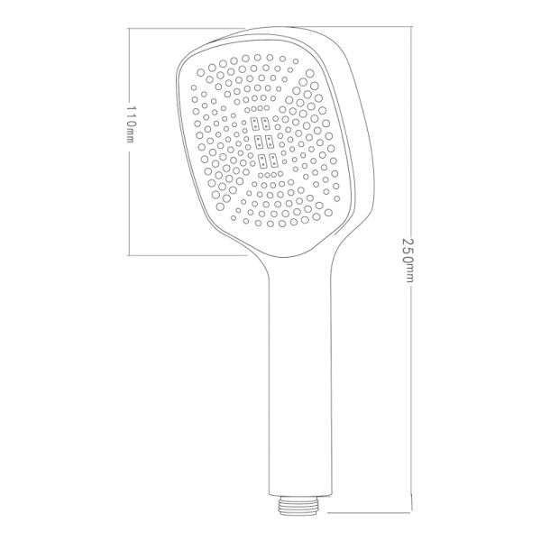 Душевая лейка Voda VSP12 хром глянцевая