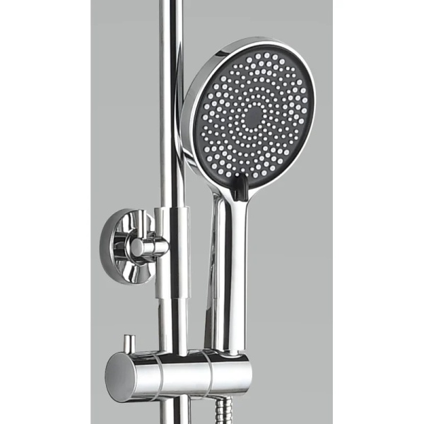 Душевая стойка со смесителем Esko STT2000 хром глянцевая с термостатом