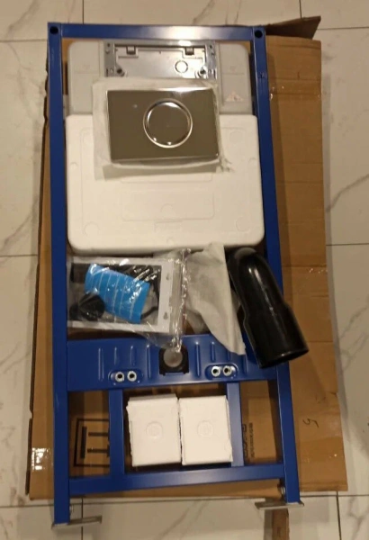 Инсталляция Sapbox 108C.500.01.807SS-CH для унитаза с кнопкой смыва хром глянцевый