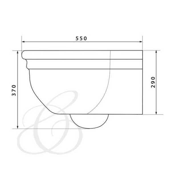 Унитаз подвесной Caprigo Boheme DW10 белый
