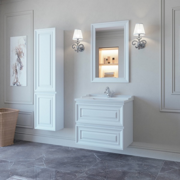 Тумба с раковиной Caprigo Ponza 13520-021.000.00.05 70 см белая