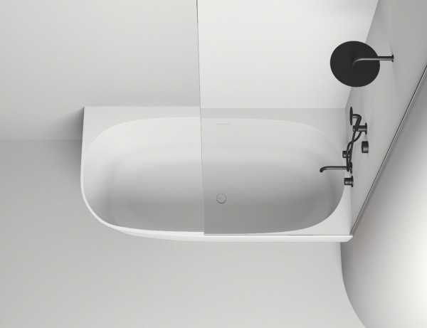 Ванна из литьевого камня Salini Sofia Corner 170x85 R 102514G белая глянцевая угловая