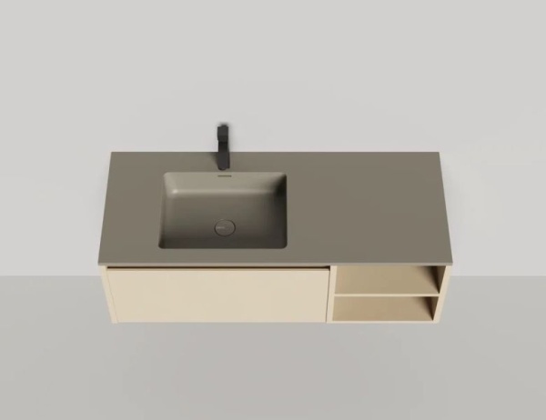 Тумба с раковиной Salini Domino 120 см 27D112ONA окрашивание по RAL эмаль Onda Plus