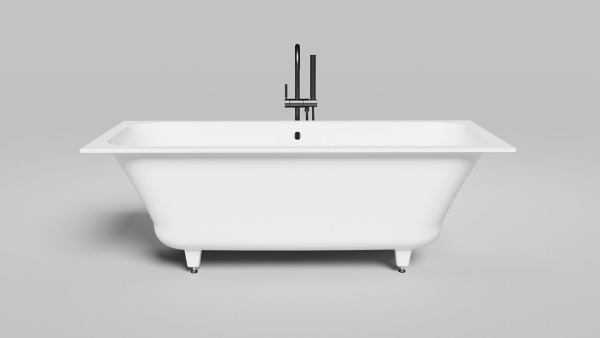 Ванна из литьевого камня Salini Orlanda Axis 170x75 103213G белая глянцевая встраиваемая