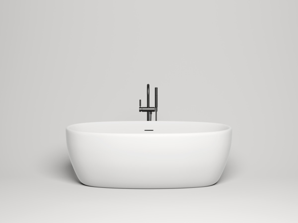 Ванна из искусственного камня Salini Luce 170x85 100121M белая матовая отдельно стоящая