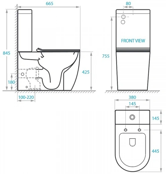 Чаша унитаза Koller Pool RN-0665-RC-C белая с сиденьем с микролифтом