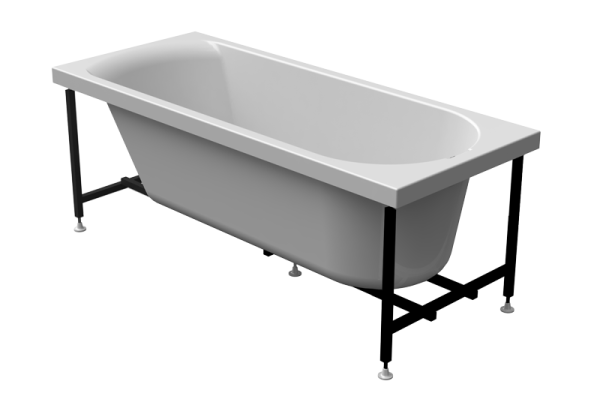 Ванна акриловая Radomir Николь 170x70 2-01-0-0-1-240Р пристенная c каркасом