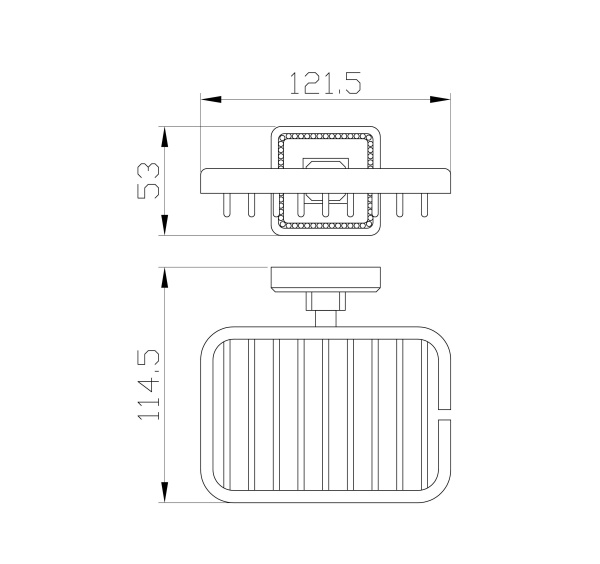 Мыльница Wonzon & Woghand Roma WW-7224 бронза брашированная