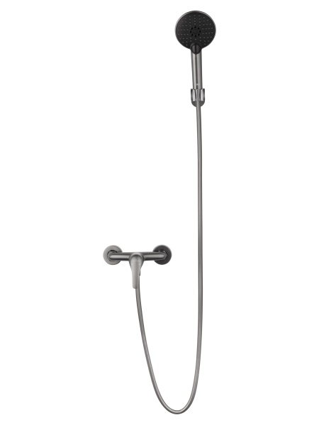 Смеситель для душа Wonzon & Woghand WW-4540-BGG темный графит брашированный с гарнитуром