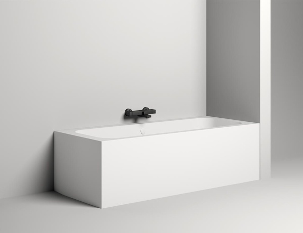 Ванна из литьевого камня Salini Orlanda Axis 180x80 103212G белая глянцевая встраиваемая