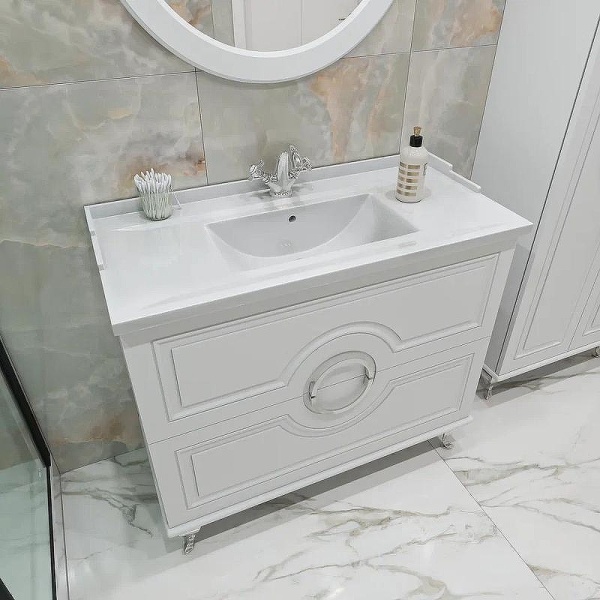 Мебельная раковина Caprigo Y-100В 105 см белая