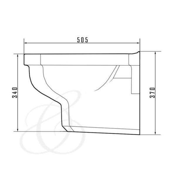 Биде подвесное Caprigo Tempo 4704 белый