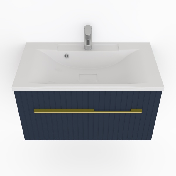 Тумба под раковину Kакса-А Sharm 005280 100 см синяя