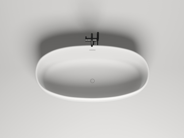 Ванна из искусственного камня Salini Luce 170x85 100121M белая матовая отдельно стоящая