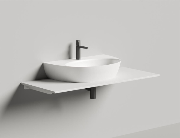 Накладная раковина Salini Alda Wall 03 140323M 45 см белая матовая