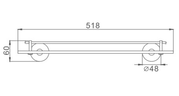 Полка Haiba HB8707 черная