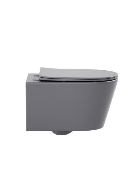 Унитаз подвесной Sapbox Lumara SB1124C1-MG Rimless серый матовый