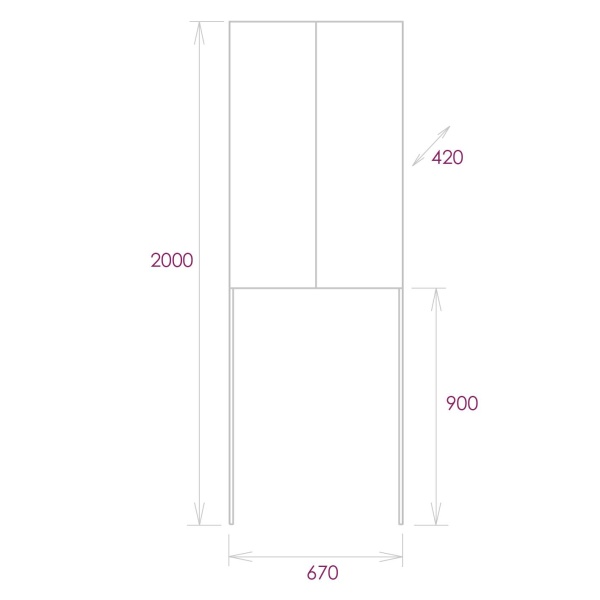 Шкаф Onika Милтон 306702 65 см белый разборный