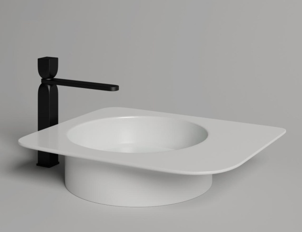 Раковина напольная Salini Ninfea 01 130221MF 45 см окрашивание по RAL Classic матовая