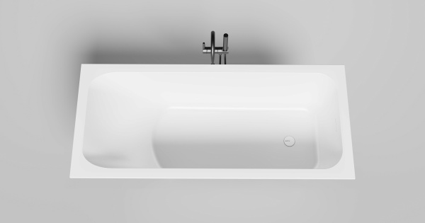 Ванна из литьевого камня Salini Orlanda 170x75 102017G белая глянцевая встраиваемая