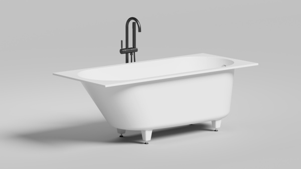 Ванна из искусственного камня Salini Ornella Kit 160x70 102426M белая матовая встраиваемая