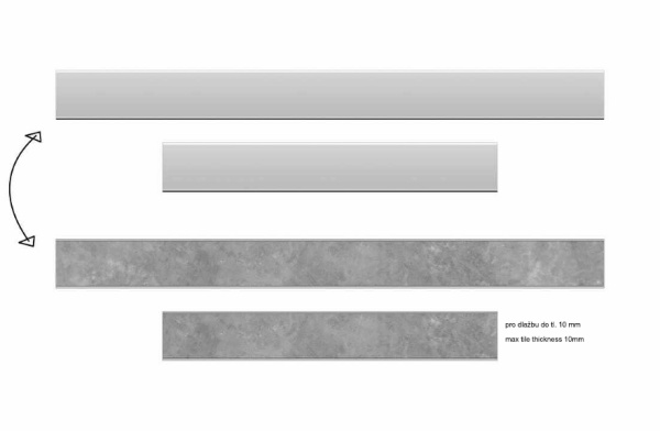 Душевой трап Plastbrno Design 4 SZA4400 40 см хром