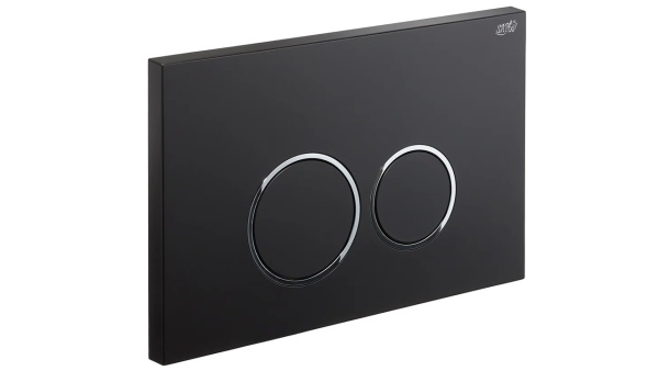 Кнопка смыва Sapbox 310BL0202 для SBOX310 черная с хромом