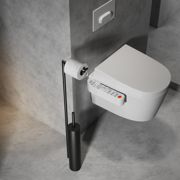 Туалетный ершик Wonzon & Woghand WW-V4602-MB черный матовый с держателем