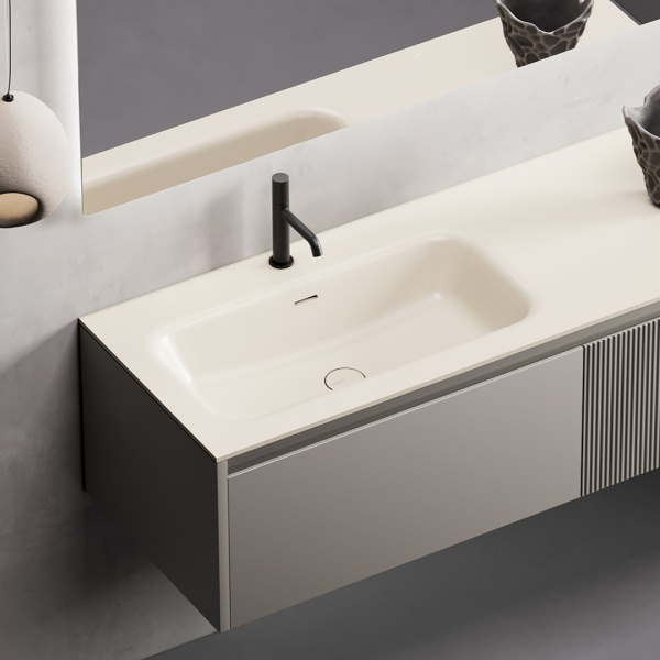 Подвесная раковина Salini Onda Flow Round 72 14022052MN 40 см белая матовая