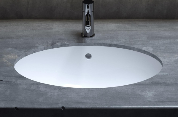 Встраиваемая раковина Salini Marea 1101209M 40 см белая матовая