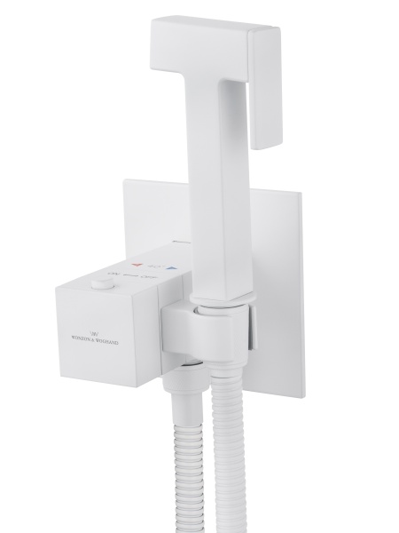 Смеситель гигиенический Wonzon & Woghand WW-88829910-MW белый матовый с термостатом