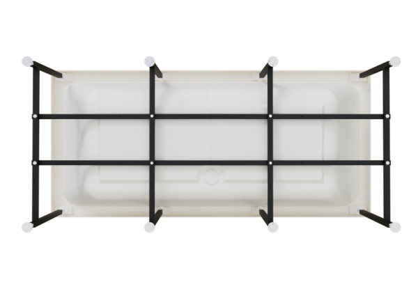 Ванна акриловая Radomir Патрисия 185x85 1-01-0-0-1-333 пристенная c каркасом