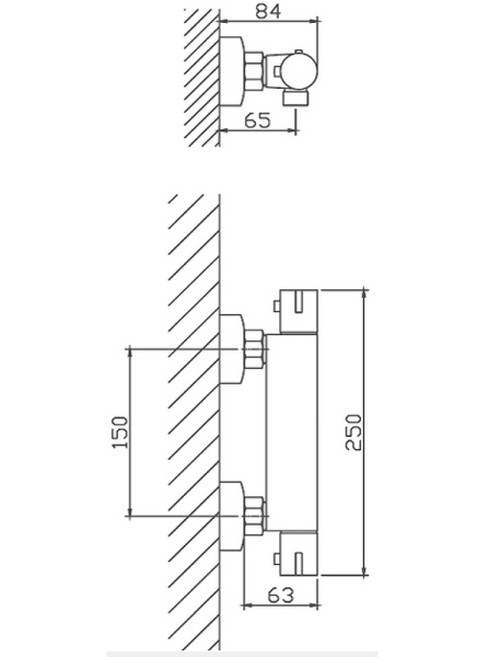 Смеситель для ванны Haiba HB20809 хром