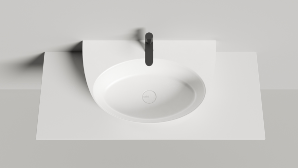 Накладная раковина Salini Alda Wall 03 140313G 45 см белая глянцевая