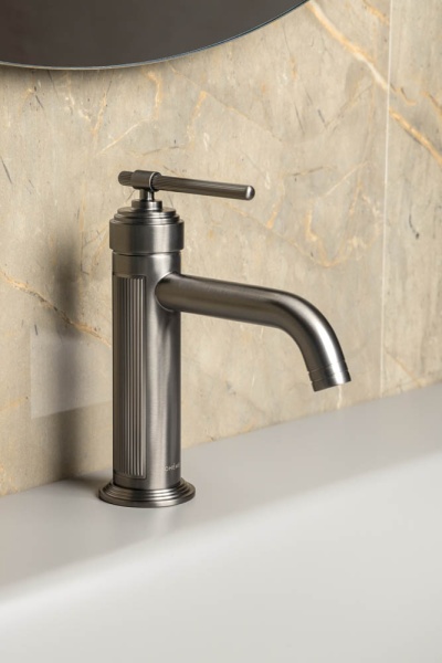 Встраиваемый смеситель для раковины Boheme Eterna 175-GM графит