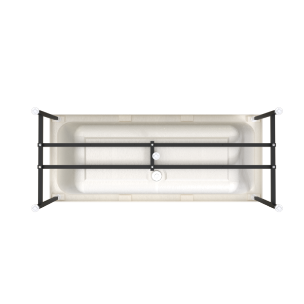 Ванна акриловая Radomir Патрисия 175x75 1-01-0-0-1-330 пристенная c каркасом