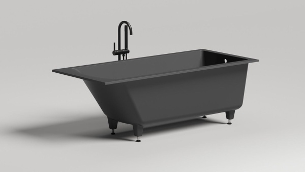 Ванна из литьевого камня Salini Cascata Kit 170x75 104313G белая глянцевая встраиваемая