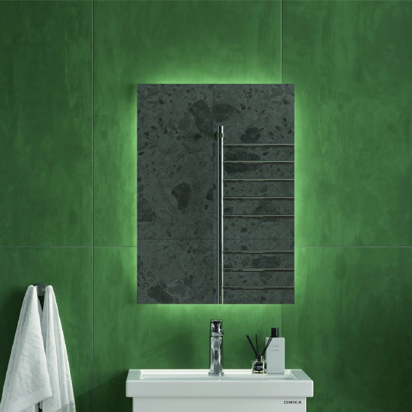 Зеркало Onika Люма 60x70 206090 белое с подсветкой и сенсором