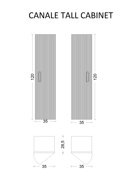 Пенал Armadi Art Vallessi Avantgarde 35 см 846-BG черный