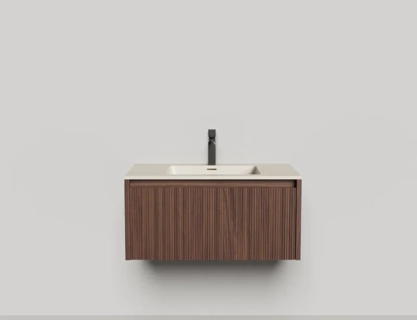 Тумба с раковиной Salini Domino 80 см 27D208ONF окрашивание по RAL шпон Onda Plus