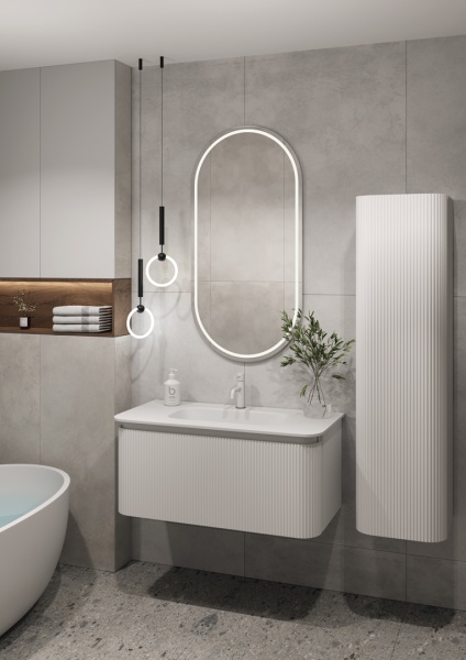 Тумба под раковину Armadi Art Ovale 781-100-W 100 см белый